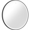 Hansgrohe Xarita Lite S - Okrúhle zrkadlo s LED osvetlením po obvode ⌀ 700 mm s nástenným vypínačom, čierna matná 54966670