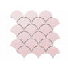 Mozaika Szklane Mozaiki keramická ružová matná 28,5 x 29,0 cm