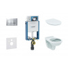 Geberit Kombifix Set predstenovej inštalácie, klozet Alpha s doskou, tlačidlo Sigma30, chróm mat/chróm 110.302.00.5 ND7