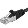 Premiumcord sp6asftp002C Patch, CAT6a S-FTP, RJ45-RJ45, AWG 26/7, 0,25m černý