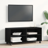 vidaXL TV skrinka čierna 90x35x35 cm z inžinierskeho dreva - Čierna - 262324-278956