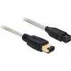 Delock Firewire 9-pin - Firewire 6-pin, 1m, transparentný (82595)