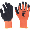 CERVA SALANGANA / Polyesterové rukavice s latexovým povrstvením - oranžová 11