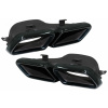 KITT Exhaust Muffler Tips for Mercedes C-Class W205 S205 C205 A205 E-Class W213 S-Class W222 GLE C292 GLE W166 GLC W253 X253 C253 C217 (2014-up) Black Emerald