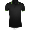 SOL´S PASADENA / Pánska polokošeľa - black/lime M