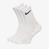 Nike ponožky 3 páry 3PPK VALUE COTTON CREW SX4508 101 biele