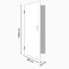 Radex Vnitřní dveře 6002/03 masivní borovicové dřevo 86 cm x 198,5 cm pant levý FSC®