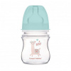 Canpol babies Antikoliková širokohrdlá fľaša Exotic animals 120 ml Zelená