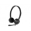 Natec headphones with microphone CANARY, black