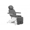 Elektrické kozmetické kreslo SILLON CLASSIC 2 motory pedi sivé