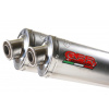 GPR Dvojitá koncovka výfuku Slip - on GPR OVAL MO.1.TO Brushed Titanium including removable db killers and link pipes