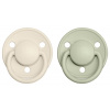 BIBS De Lux dudlíky z přírodního kaučuku 2ks - 0-6m ivory/sage