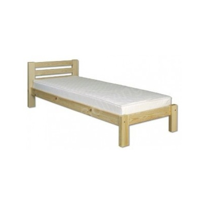 Drewmax Dřevěná postel 90x200 LK127 ořech