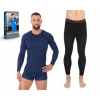 Sada Brubeck Active Wool Navy Blue. XXL (Muži Merino Brubeck Active Wool XXL spodná bielizeň)