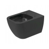 Duravit Happy D.2 Závesné WC, Rimless, WonderGliss, antracit 22220989001