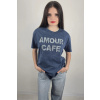 Tričko s kamienkami AMOUR CAFE