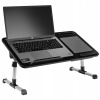 Stolík pod notebook k posteli 60x34 Spacetronik Nastaviteľný, skladací, čierny