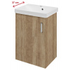 Sapho Sapho, THEIA umývadlová skrinka 50,9x70x35cm, 1xdvierka, ľavá, dub Alabama, TH057-2222