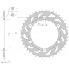 oceľová rozeta SUN1-3577-44, SUNSTAR (44 zubov) SUZUKI RM 125, RM 250, RM-Z 250