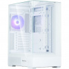 Zalman skříň P40 Prism / miniIT / 120mm ARGB fan / 2xUSB 3.0 / USB-C / panoramatická / bílá P40 Prism White