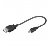 PremiumCord USB redukce kabel USB A/female - Mini 5pin USB/male 20cm OTG