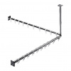 Emco System 2 - Sprchový záves 983 mm, chróm-biela 358700122