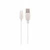 Kábel Maxlife USB - microUSB typ B 3 m biely