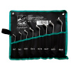 GK TOOLS P16831/P Sada očkových klíčů vyhnutých chrom 8 dílů | 6-22 mm, textilní obal