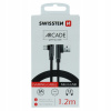 Kábel Swissten USB - microUSB typ B 1,2 m čierny