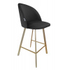 ATOS Barová židle Colin zlatá kostra profil
