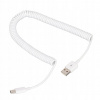 Spirálový kábel pre nabíjačku typu C na USB 2.0