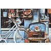 Vymalujsisam.sk Maľovanie podľa čísiel - Bicykel a kufor plný spomienok Veľkosť: 40x60cm, Rám: Bez rámu, iba zrolované plátno