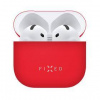 Puzdro FIXED Silky Ultratenké silikonové puzdro pre Apple AirPods 4 FIXSIL-1473-RD