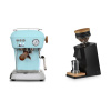 Ascaso Dream PID, Kid Blue + Eureka Mignon Single Dose, Black & Oak