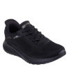 Skechers Bobs Squad Chaos-Current Muse Slip On Trainers Womens Black 4 (37)