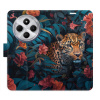 Flip pouzdro iSaprio na mobil Xiaomi Redmi 14C / Poco C75 - Flower Jaguar 02 s kapsičkami na karty (Knížkové flipové pouzdro iSaprio pro mobil Xiaomi Redmi 14C / Poco C75 - Flower Jaguar 02 - elegantn