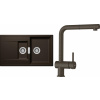 Set Schock S8-2 (dřez Mono D-150 Bronze + baterie Epos.120 Bronze)
