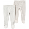 CARTER'S Polodupačky Gray Stripes neutrál 2ks 6m/ veľ. 68 1R321010_6M