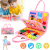 MANIPULAČNÁ TABUĽA MÄKKÁ MONTESSORI SENZORICKÁ TAŠKA OBSADENÁ TABUĽOU