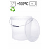 VEDRO, NÁDOBA S VEKOM, TRANSPARENTNÉ, 20 L AŽ 200°