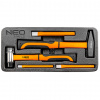 NEO TOOLS Kladivá a dláta, sada 5 ks, vložka