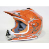 Dětská krosová moto přilba oranžová