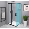 GELCO SIGMA SIMPLY BLACK 90cm dvere do kombinácie / sprchový kút rohový, profil čierny matný, sklo číre, GS2190B