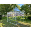 Nožnicový párty stan 3x3 m TENTino BH TRANSPARENT EXTRA HIGH ROOF