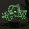 Beling 3D lampa, Mercedes Unimog, 16 farebná O27