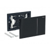 Geberit Sigma70 - Kryt pneumatického ovládania splachovania, čierne sklo 242.813.SJ.1