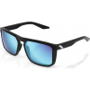 100% Okuliare 100% RENSHAW Matte Black - HiPER Blue Multilayer Mirror Lens (Blue Multilayer Mirror Lens, LT 15%) (NOVINKA)