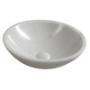 Sapho Sapho, BLOK kamenné umývadlo priemer 40cm, biely mramor, leštený, 2401-34