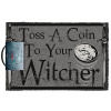 CurePink Netflix The Witcher Zaklínač Toss A Coin Šedá 60 x 40 cm