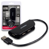 AXAGON HUE-X4B, 4x USB2.0 READY náboj, čierny